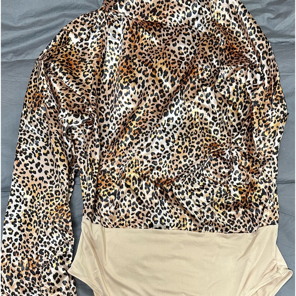 Leopard print bodysuit